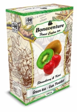 Зелений чай "Strawberry & Kiwi" (Полуниця і Ківі) - Bonaventure (100 гр.)