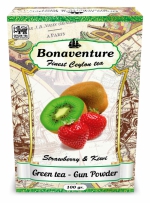 Зелений чай "Strawberry & Kiwi" (Полуниця і Ківі) - Bonaventure (100 гр.)