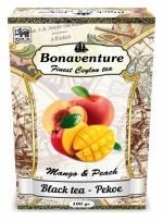 Чорний чай "Mango & Peach" (Манго і Персик) - Bonaventure (100 гр.)